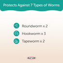 Triple Wormer Tablets for Medium and Large Dogs 25.1-200 lbs - Dog Health Care & Wellness 2