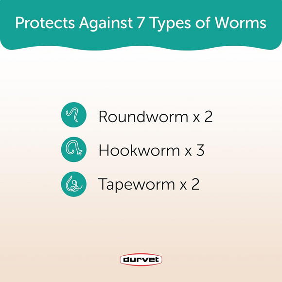 Triple Wormer Tablets for Medium and Large Dogs 25.1-200 lbs - Dog Health Care & Wellness 2