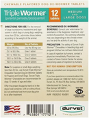 Triple Wormer Tablets for Medium and Large Dogs 25.1-200 lbs - Dog Health Care & Wellness 4