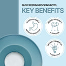 Trixie Dog Slow Feeding Rocking Bowl