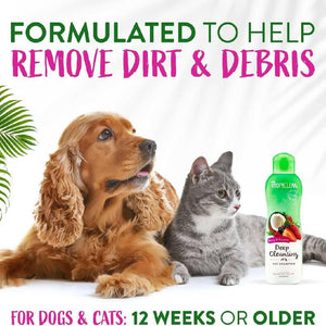Tropiclean Coconut & Berry Deep Cleansing Shampoo For Pets (20 oz)