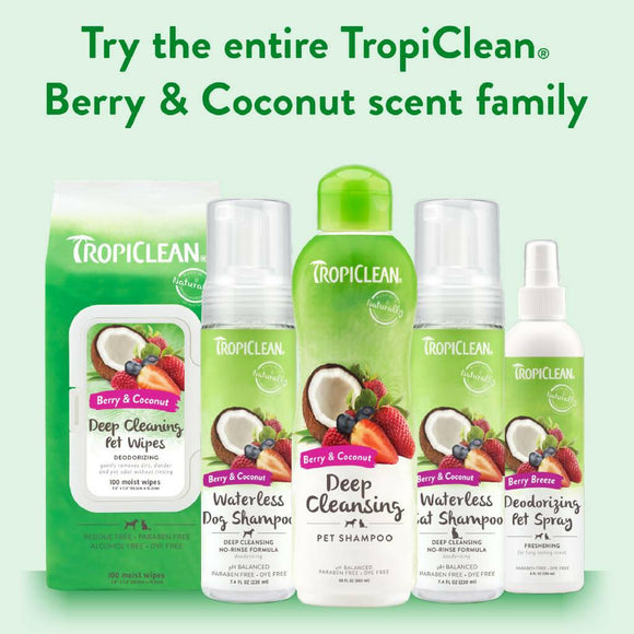Tropiclean Deep Cleaning Pet Wipes (100 ct)