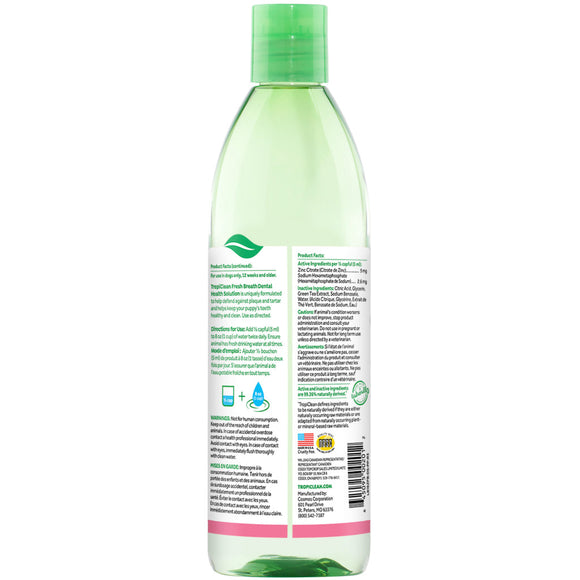 TropiClean Fresh Breath Dental Health Solution for Puppies (16 -oz)