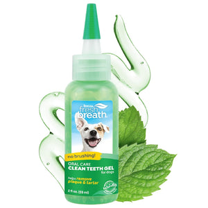 TropiClean Fresh Breath No Brushing Clean Teeth Dental & Oral Care Gel for Dogs - 2 -oz - Pet Oral Care Supplies 2