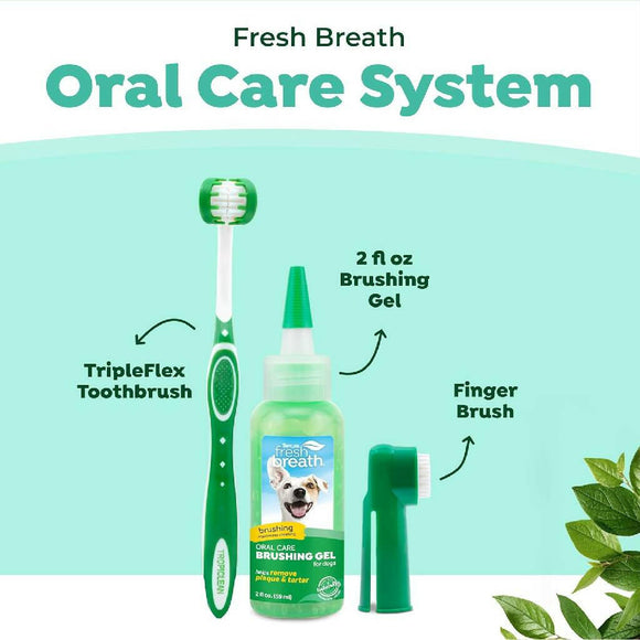 Tropiclean Fresh Breath Oral Care Kit For Dogs (Large)