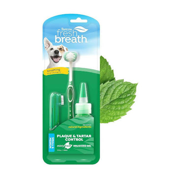 TropiClean Fresh Breath Oral Care Kit for Small & Medium Dogs