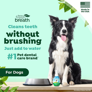 TropiClean Fresh Breath Oral Care Water Additive for Dogs (2.2 oz) - Pet Oral Care Supplies 2