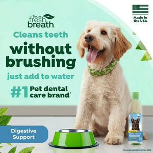 Tropiclean Fresh Breath Water Additive Digestive Support (16 oz)