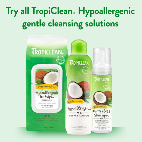 TropiClean Gentle Coconut Hypoallergenic Puppy & Kitten Shampoo