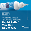 TropiClean HomeVet Enzymatic Ear Wash Liquid for Cats & Dogs - Rapid relief you can count on