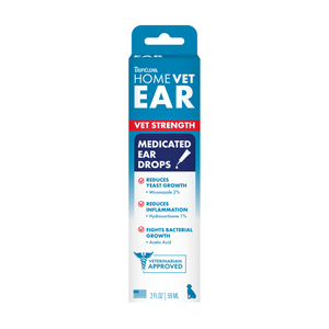 TropiClean HomeVet Medicated Dog Ear Infection Drops - 2lf oz
