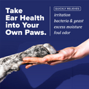 TropiClean HomeVet Medicated Dog Ear Infection Drops - Quick relieves from irriation, bacteria & yeast. excess moisture, and foul odor