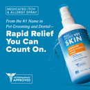 TropiClean HomeVet Skin Medicated Itch & Allergy Spray for Pets - Rapid Relief