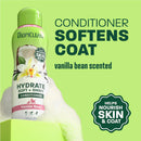 Tropiclean Hydrate Soft & Shiny Conditioner for Pets Vanilla Bean Scent (20 oz) - Pet Grooming 2