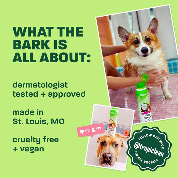 Tropiclean Hydrate Soft & Shiny Conditioner for Pets Vanilla Bean Scent (20 oz) - Pet Grooming 5