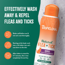 TropiClean Natural Flea + Tick Cat Shampoo (12 oz) - Cat Flea Shampoos & Sprays 6