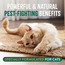 TropiClean Natural Flea + Tick Cat Shampoo (12 oz) - Cat Flea Shampoos & Sprays 7