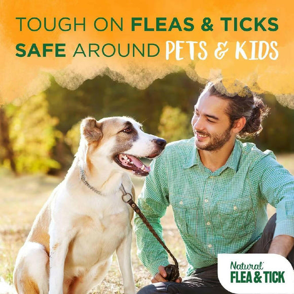 Tropiclean Natural Flea & Tick Shampoo Maximum Strength For Dogs 20 oz - Dog Flea Shampoos & Sprays 12