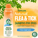 Tropiclean Natural Flea & Tick Soothing Shampoo for Dogs (20 oz) - Dog Flea Shampoos & Sprays 13