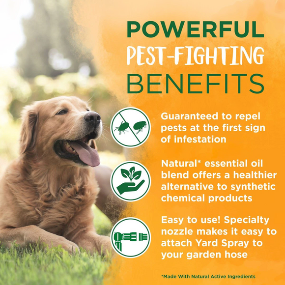 Tropiclean Natural Flea & Tick Yard Spray (32 oz) - Pet Flea & Tick Control 3