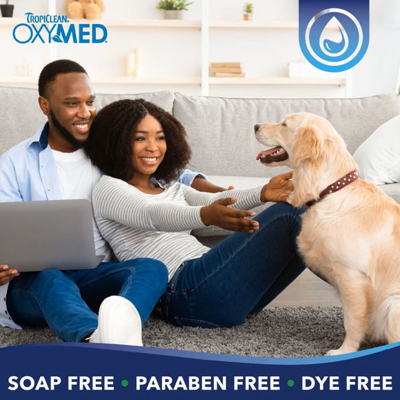 TropiClean OxyMed Hypoallergenic Oatmeal Shampoo for Dogs & Cats