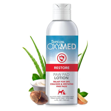 TropiClean OxyMed Restore Paw Pad Lotion for Dogs & Cats (4 oz)