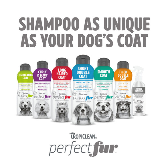 TropiClean PerfectFur Thick Double Coat Shampoo for Dogs (16 oz)