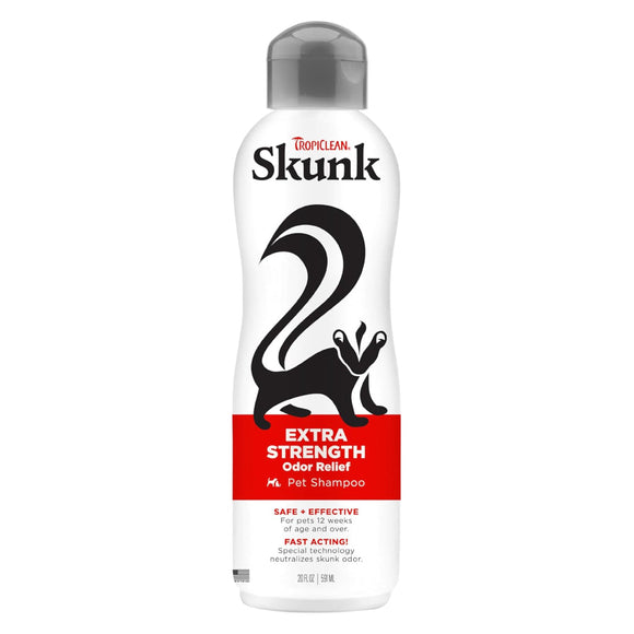 TropiClean Skunk Extra Strength Odor Control Dog Shampoo - 20-oz - Pet Fragrances & Deodorizing Sprays 1