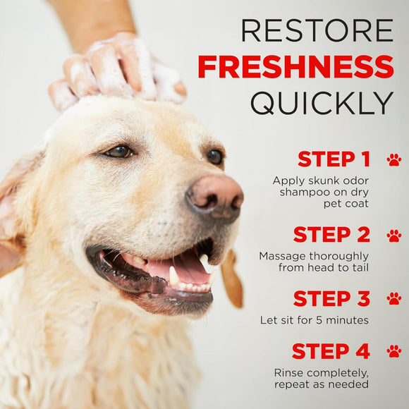 TropiClean Skunk Extra Strength Odor Control Dog Shampoo - Pet Fragrances & Deodorizing Sprays 3