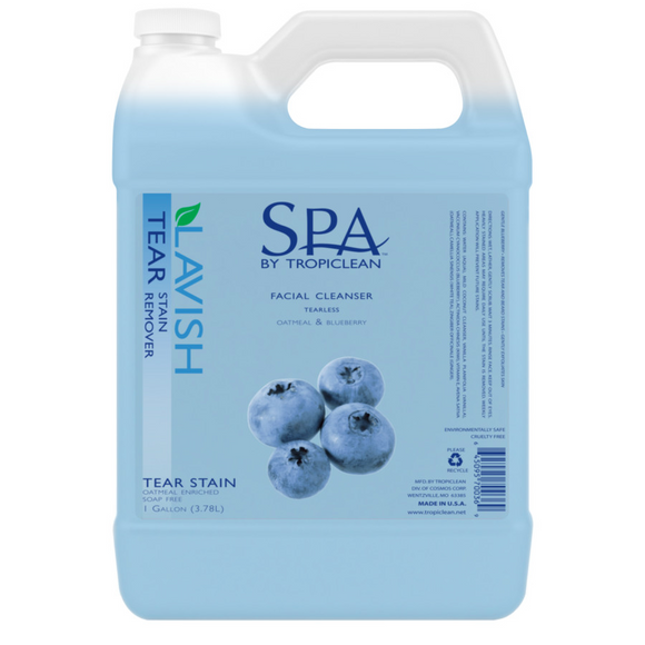 TropiClean Spa Dog Facial Cleanser & Tear Stain Remover - Gallon - Dog & Cats Eye Care 8
