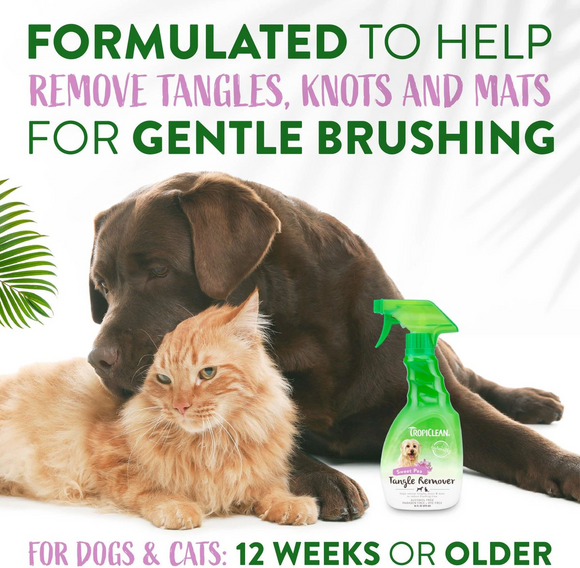 TropiClean Tangle Remover Spray For Pets (16 oz) - All Dog & Cat Grooming 11