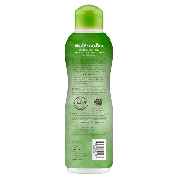 TropiClean Watermelon Refreshing 2-in-1 Shampoo & Conditioner For Dogs