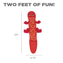 Outward Hound Fire Biterz Lizard 3 Squeaker Red Dog Toy (Large)