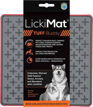 Buy red LickiMat TUFF Buddy Lick Mat for Dogs