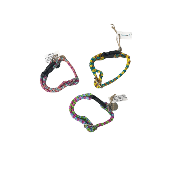 Tulum Handmade Adjustable Quick Release Artesanal Collar Multi-Colors Assorted Colors - Pet Collars & Harnesses 4