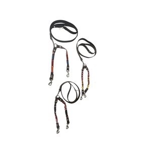 Tulum Handmade Artesanal Leather Double Leash Multi-Colors Assorted Colors - Leashes Collars & Training 2