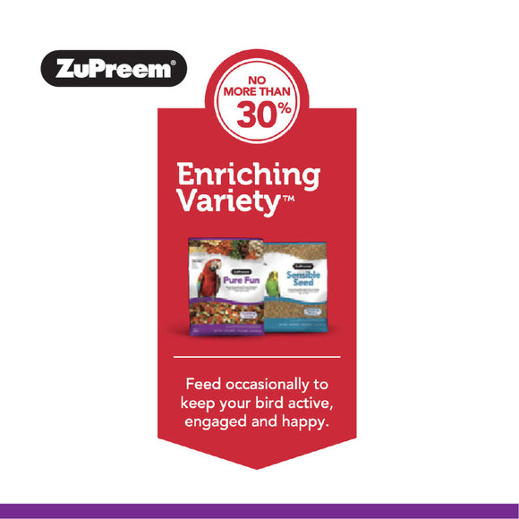 ZuPreem Pure Fun Bird Food for Large Birds, 2-lb