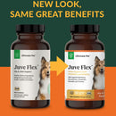 New Packaging of Ultimate Pet Nutrition Juve Flex Advance Hip & Joint Support for Dogs,
