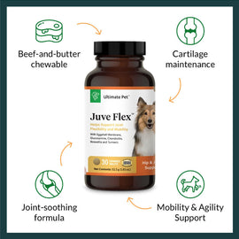Features of Ultimate Pet Nutrition Juve Flex Advance Hip & Joint Support for Dogs