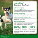 Ingredients and Feeding Guidelines of Ultimate Pet Nutrition Nutra Bites Freeze Dried Bison Liver Treats for Dogs
