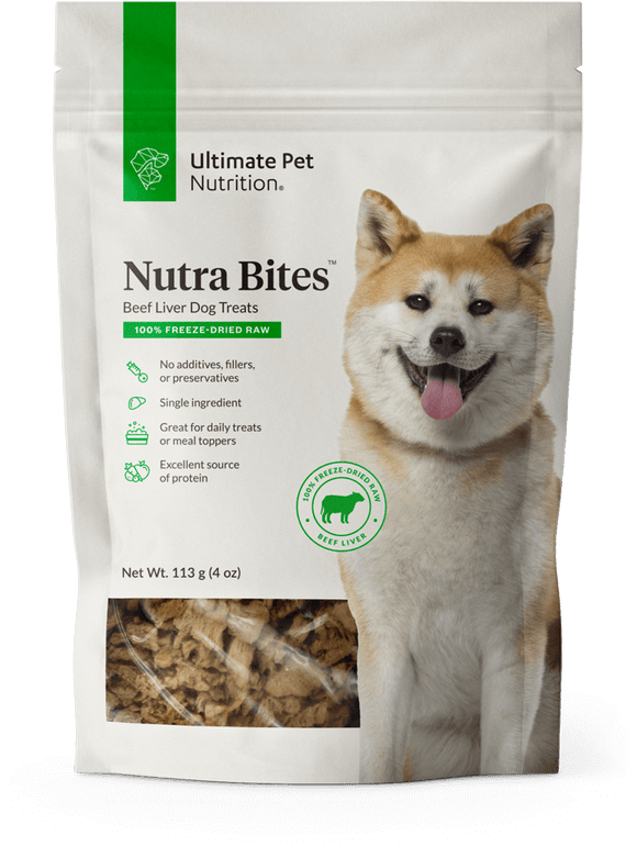 Ultimate Pet Nutrition Freeze-Dried Beef Liver Treats for Dogs