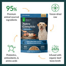 Food features of Ultimate Pet Nutrition Fish & Beef with Beef Bone Broth Dog Food