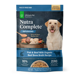 Ultimate Pet Nutrition Fish & Beef with Beef Bone Broth Dog Food - 16oz