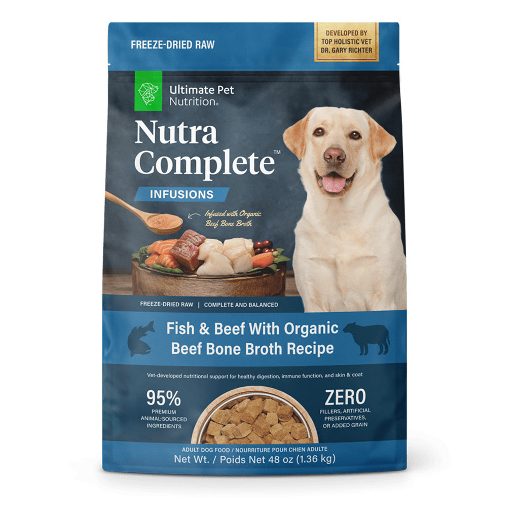 Ultimate Pet Nutrition Fish & Beef with Beef Bone Broth Dog Food