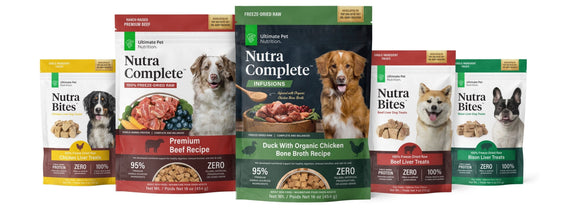Ultimate Pet Nutrition lineup of Dog Food & Treats