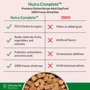Food Features of Ultimate Pet Nutrition Nutra Complete Premium Chicken Freeze-Dried Raw Dog Food