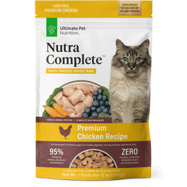 Ultimate Pet Nutrition Nutra Complete Premium Chicken Freeze-Dried Raw Cat Food 12-oz - Cat Food 1