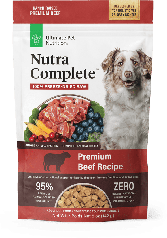 Ultimate Pet Nutrition Beef Freeze-Dried Raw Dog Food