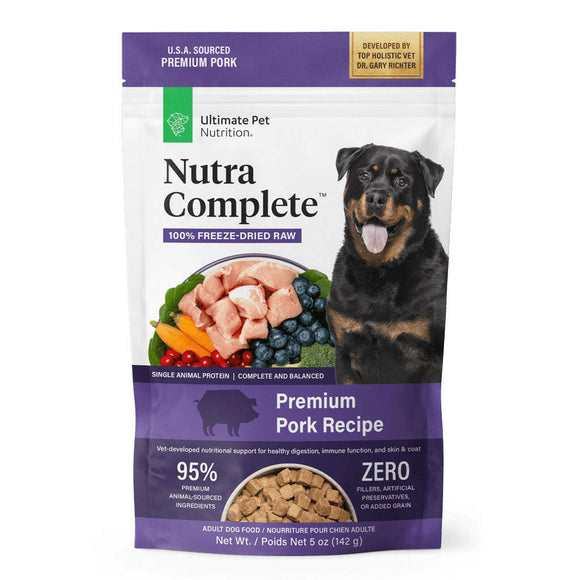 Ultimate Pet Nutrition Pork Freeze-Dried Raw Dog Food