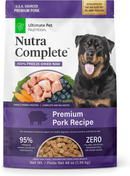 Ultimate Pet Nutrition Nutra Complete Premium Pork Freeze-Dried Raw Dog Food, - 48oz
